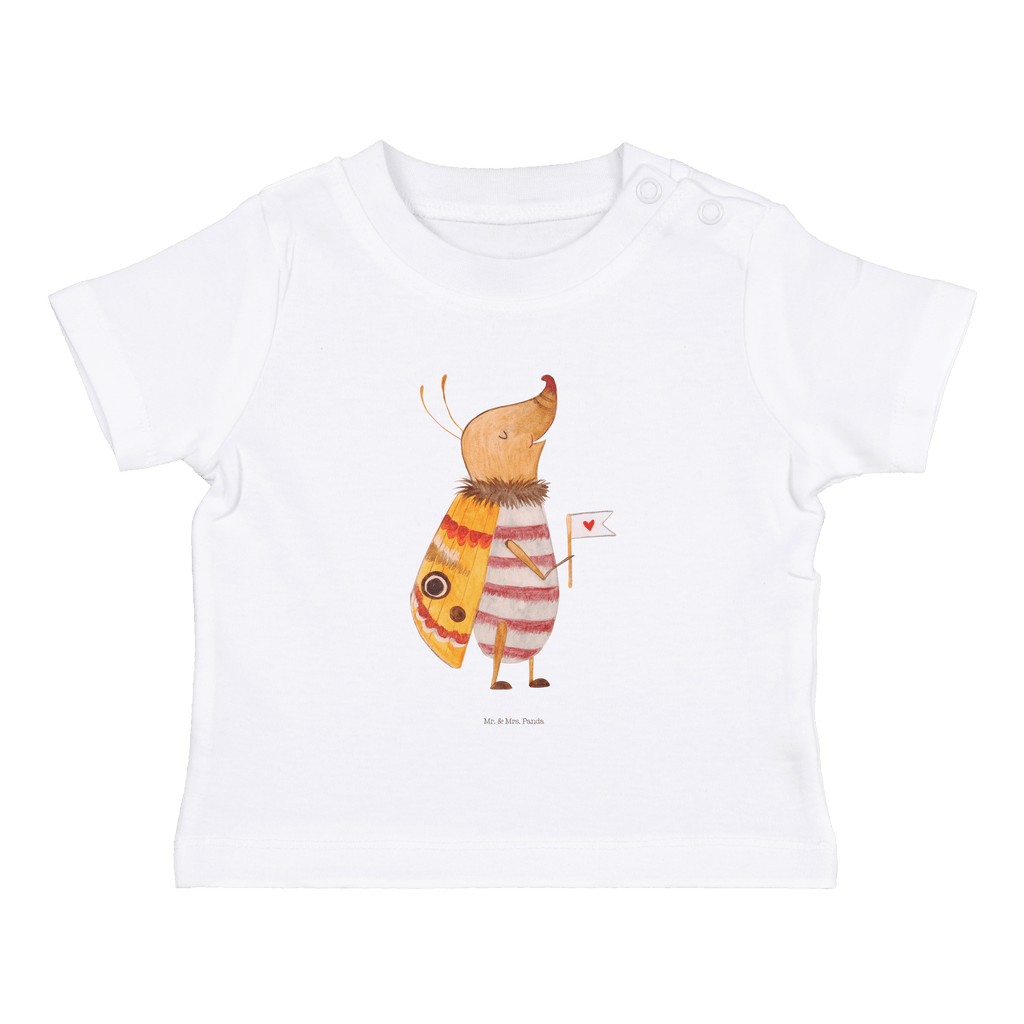 Baby T-Shirt Nachtfalter mit Fähnchen Nachtfalter, Käfer, Spruch lustig, Spruch witzig, süß, niedlich, Küche Deko, Was kostet die Welt Mädchen, Jungen, Unisex, Motiv ,Baby T-Shirt, Kurzarm, Shirt, Baby  süße Tiermotive, gute Laune, lustige Sprüche, Tiere