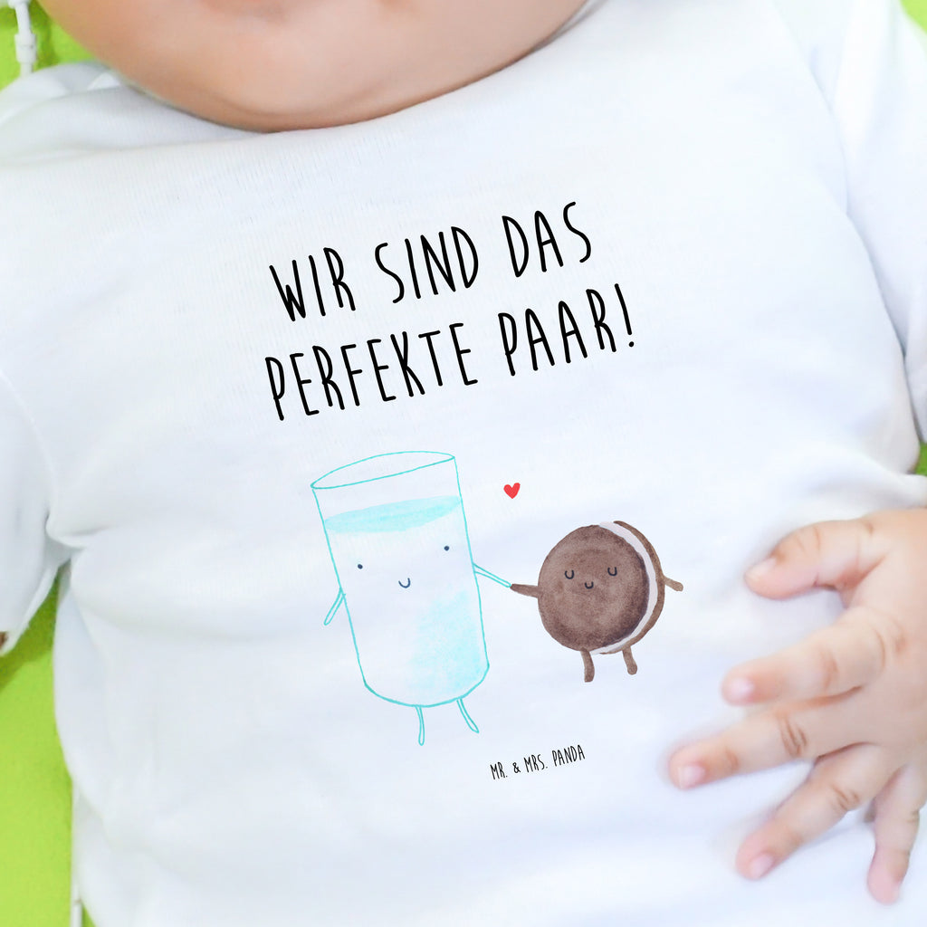 Baby T-Shirt Milch & Keks Milk, Cookie, Milch, Keks, Kekse, Kaffee, Einladung Frühstück, Motiv süß, romantisch, perfektes Paar,  Mädchen,Jungen,Unisex,Motiv,Baby T-Shirt,Kurzarm  süße Tiermotive, gute Laune, lustige Sprüche, Tiere