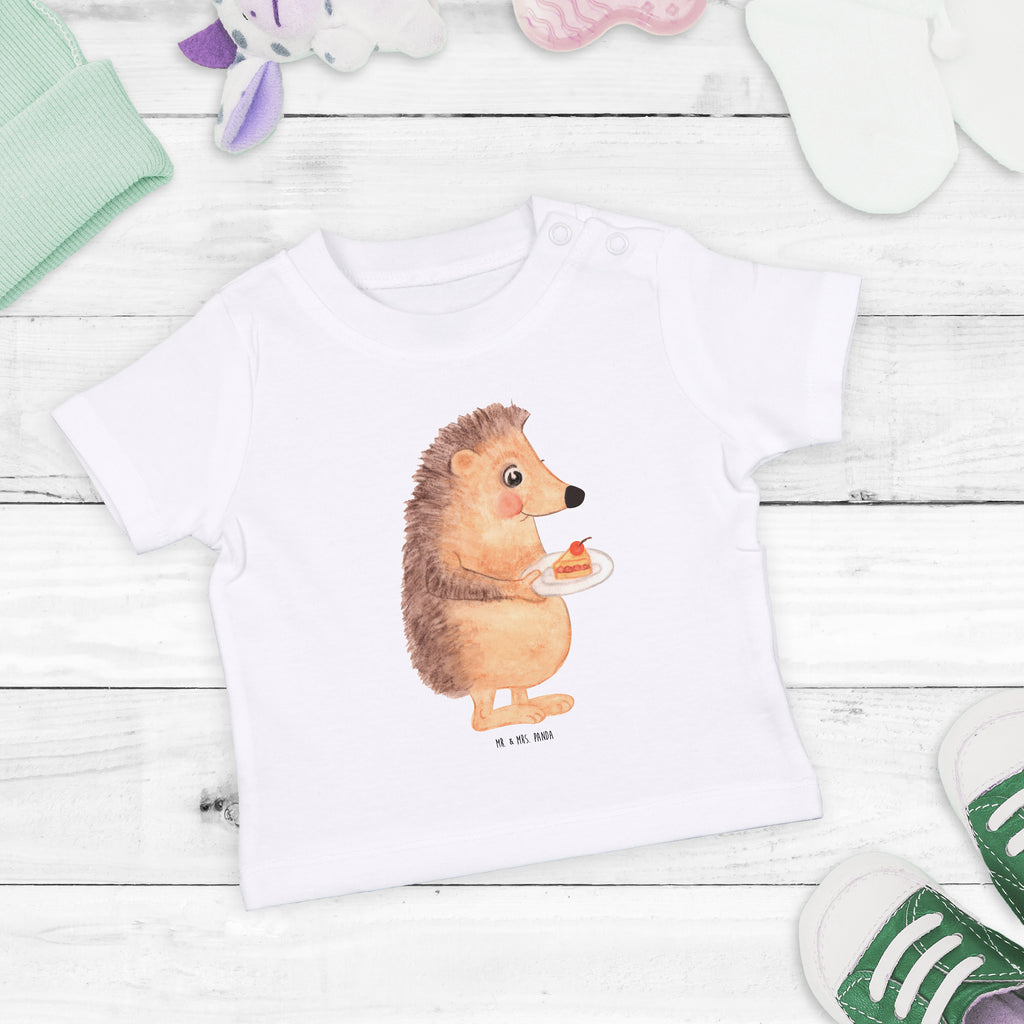 Baby T-Shirt Igel mit Kuchenstück Igel, Essen Spruch, Kuchen, Backen Geschenk, Kuchen backen, Einladung Party, Geburtstagskuchen, Torte  Mädchen,Jungen,Unisex,Motiv,Baby T-Shirt,Kurzarm  süße Tiermotive, gute Laune, lustige Sprüche, Tiere