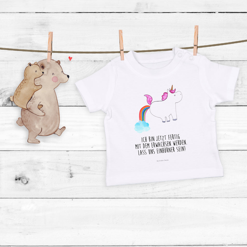 Baby T-Shirt Einhorn Pupsend Einhorn, Pups, Unicorn, Regenbogen, Glitzer, Einhornpower, Erwachsenwerden, Spaß, lustig, Freundin  Mädchen,Jungen,Unisex,Motiv,Baby T-Shirt,Kurzarm  Einhorn, Einhörner, Einhorn Deko, Pegasus, Unicorn