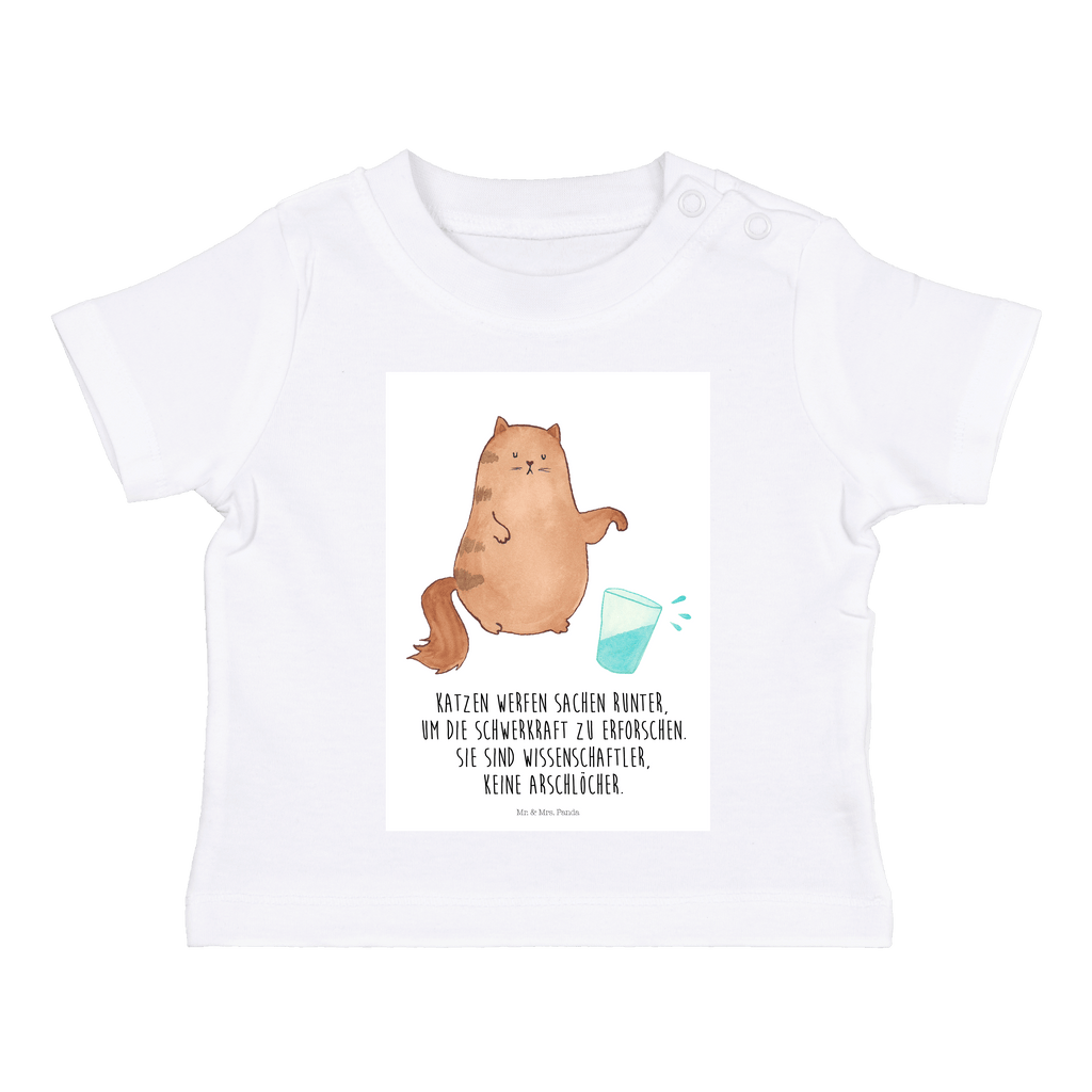 Baby T-Shirt Katze Wasserglas