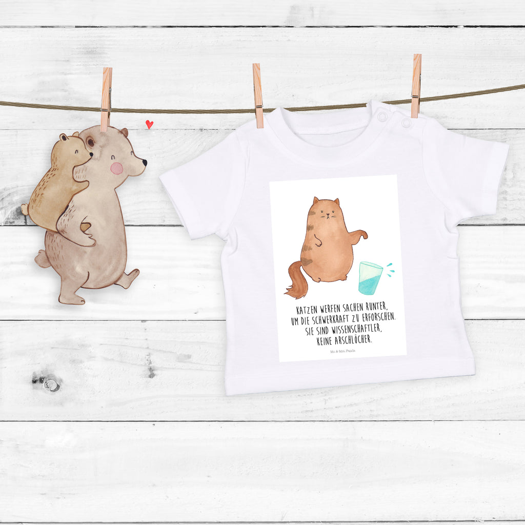 Baby T-Shirt Katze Wasserglas