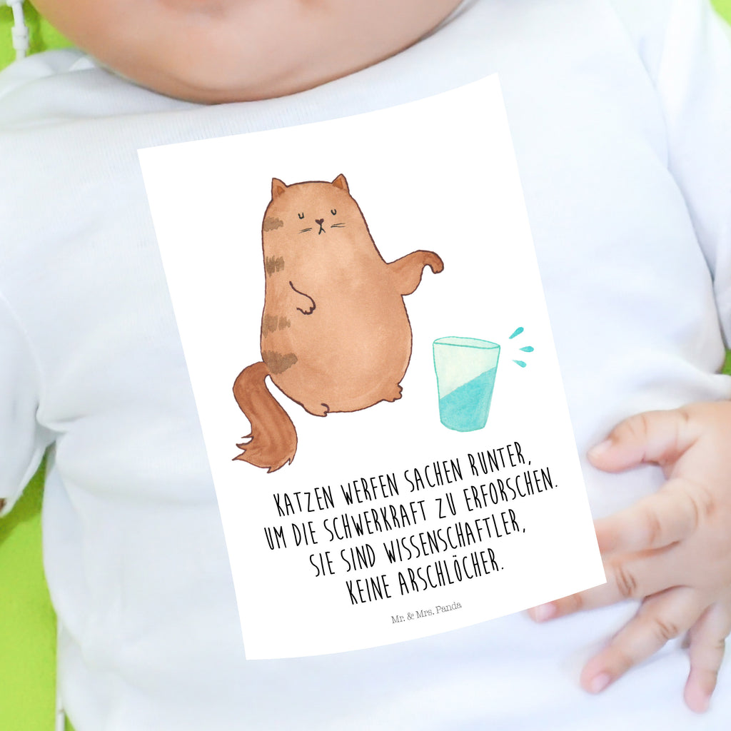 Baby T-Shirt Katze Wasserglas