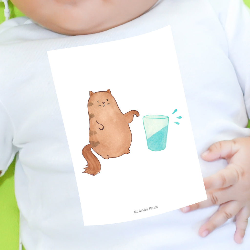 Baby T-Shirt Katze Wasserglas