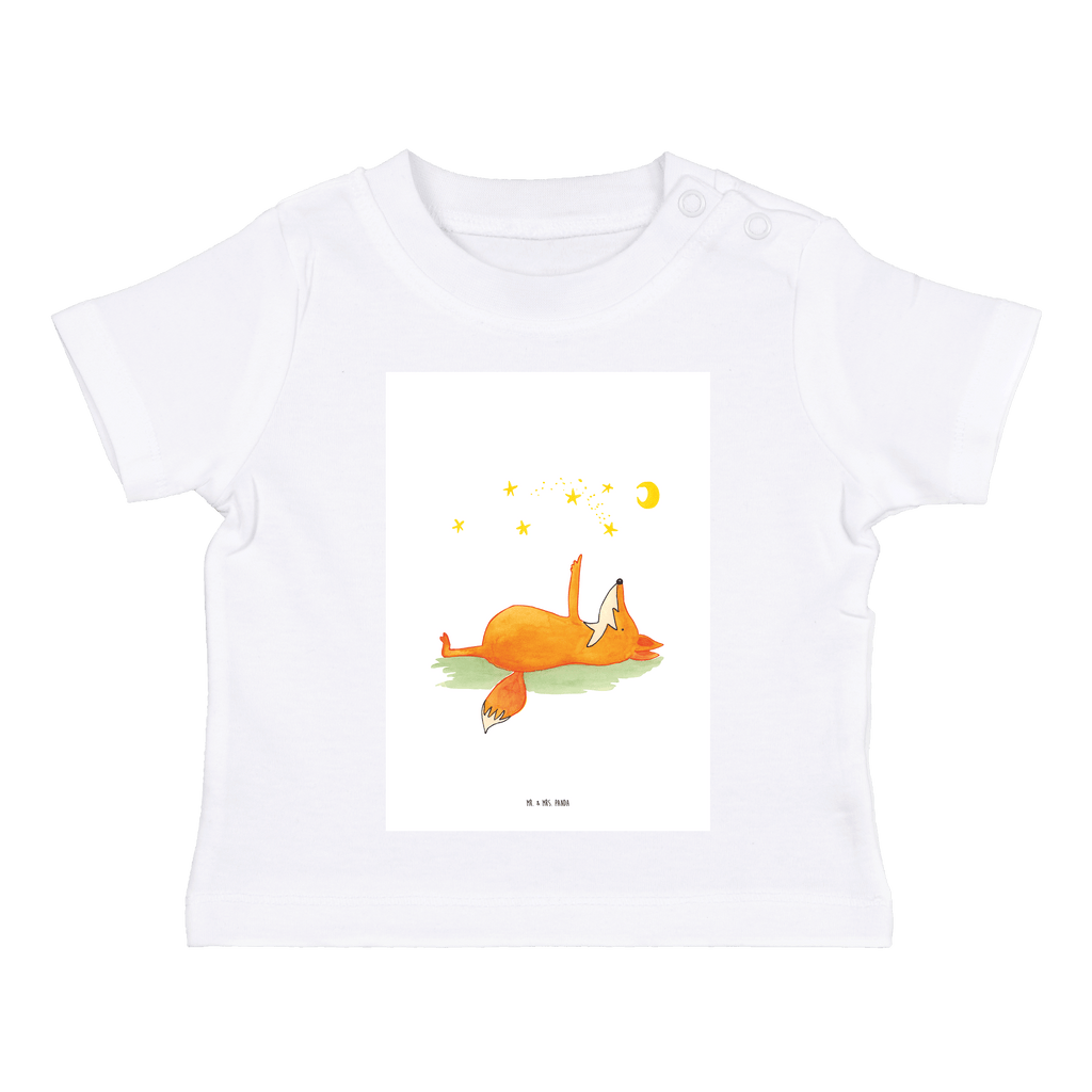 Baby T-Shirt Fuchs Sterne Fuchs, Füchse, tröstende Worte, Spruch positiv, Spruch schön, Romantik, Always Look on the Bright Side of Life Mädchen,Jungen,Unisex,Motiv,Baby T-Shirt,Kurzarm  Fuchs
