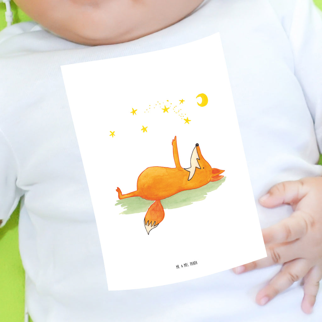 Baby T-Shirt Fuchs Sterne Fuchs, Füchse, tröstende Worte, Spruch positiv, Spruch schön, Romantik, Always Look on the Bright Side of Life Mädchen,Jungen,Unisex,Motiv,Baby T-Shirt,Kurzarm  Fuchs