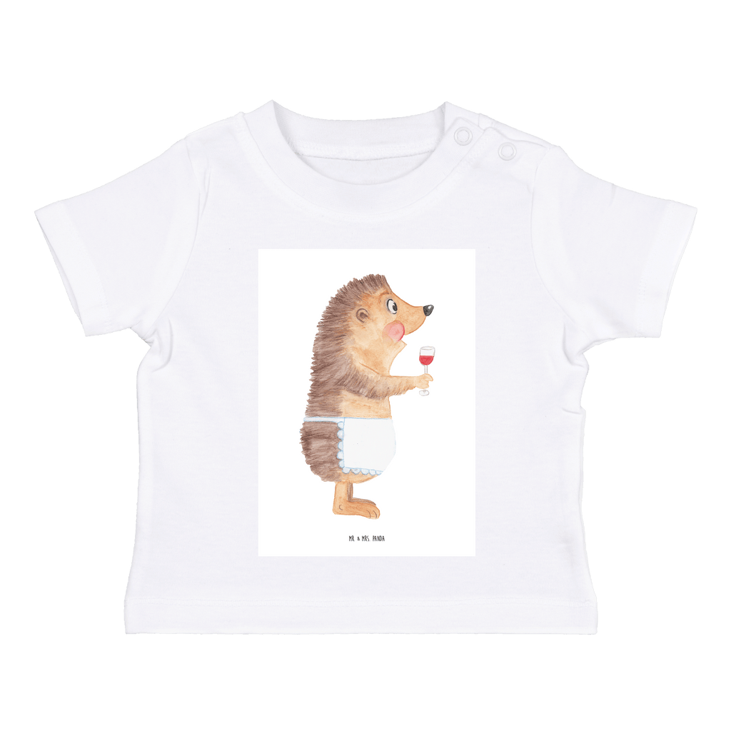 Baby T-Shirt Igel mit Wein Wein Spruch, Igel, Geschenk Weintrinker, Geschenk Weinliebhaber, Wein Deko, Weinglas, Rotwein, Weißwein, Wein trinken Mädchen,Jungen,Unisex,Motiv,Baby T-Shirt,Kurzarm  süße Tiermotive, gute Laune, lustige Sprüche, Tiere