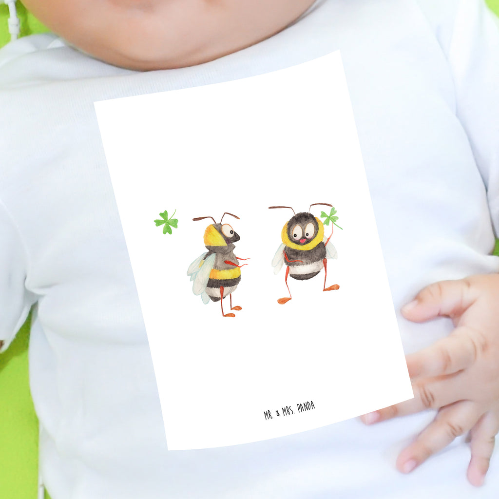 Baby T-Shirt Hummeln mit Kleeblatt Hummel, Biene, Spruch positiv, Biene Deko, Spruch schön, glücklich sein, glücklich werden, Spruch fröhlich Mädchen,Jungen,Unisex,Motiv,Baby T-Shirt,Kurzarm  süße Tiermotive, gute Laune, lustige Sprüche, Tiere