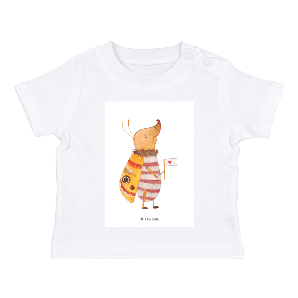 Baby T-Shirt Nachtfalter mit Fähnchen Nachtfalter, Käfer, Spruch lustig, Spruch witzig, süß, niedlich, Küche Deko, Was kostet die Welt Mädchen, Jungen, Unisex, Motiv ,Baby T-Shirt, Kurzarm, Shirt, Baby  süße Tiermotive, gute Laune, lustige Sprüche, Tiere