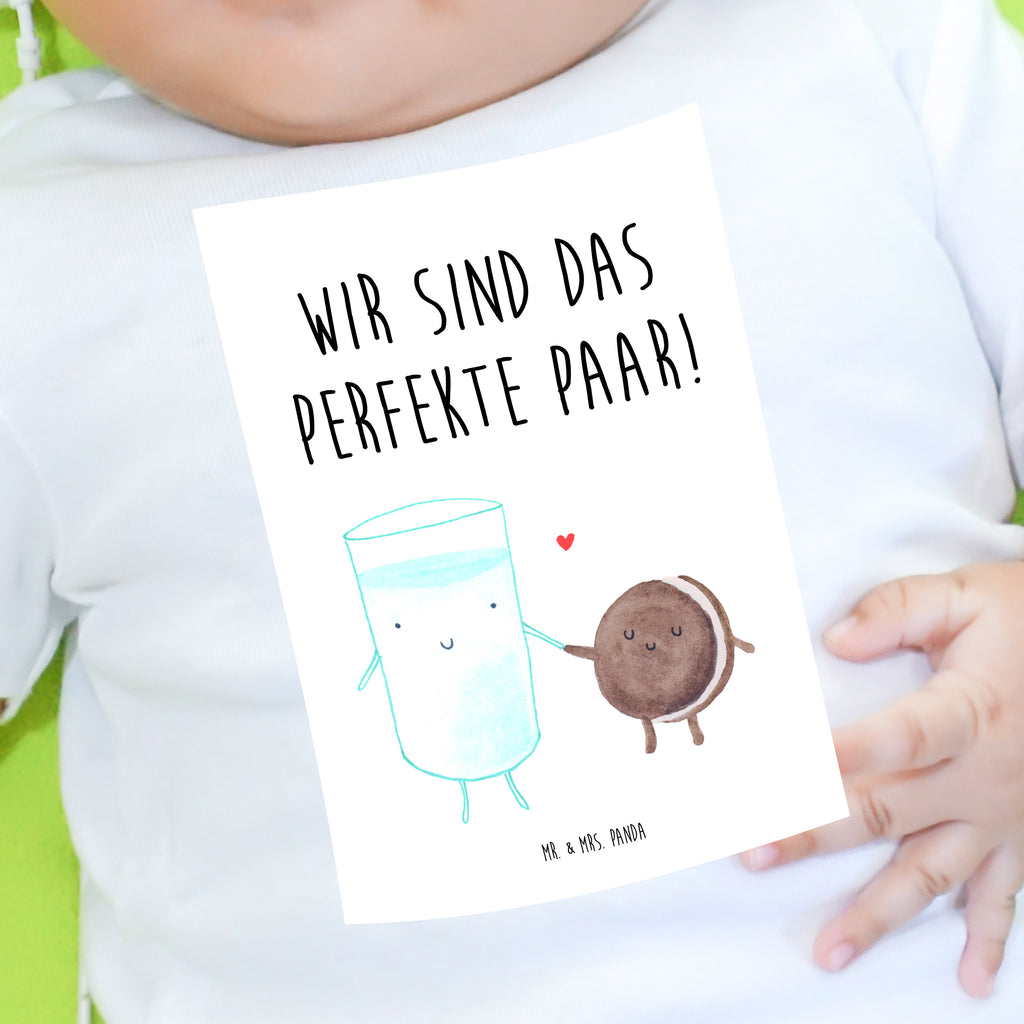 Baby T-Shirt Milch & Keks Milk, Cookie, Milch, Keks, Kekse, Kaffee, Einladung Frühstück, Motiv süß, romantisch, perfektes Paar,  Mädchen,Jungen,Unisex,Motiv,Baby T-Shirt,Kurzarm  süße Tiermotive, gute Laune, lustige Sprüche, Tiere