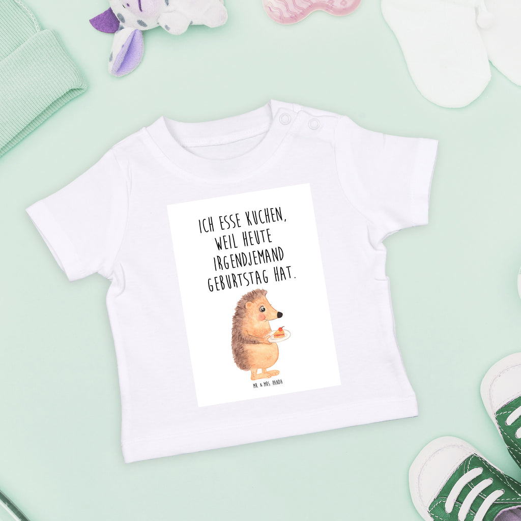 Baby T-Shirt Igel mit Kuchenstück Igel, Essen Spruch, Kuchen, Backen Geschenk, Kuchen backen, Einladung Party, Geburtstagskuchen, Torte  Mädchen,Jungen,Unisex,Motiv,Baby T-Shirt,Kurzarm  süße Tiermotive, gute Laune, lustige Sprüche, Tiere