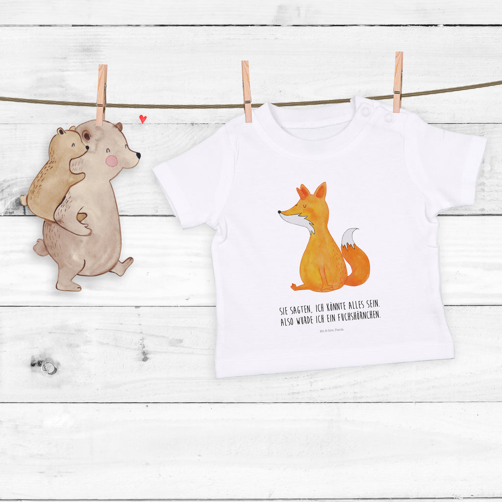 Baby T-Shirt Fuchshörnchen Fuchs, Einhorn, Einhörner, Unicorns, Fuchshörnchen, Fuchshorn, Foxycorn, Füchse Mädchen,Jungen,Unisex,Motiv,Baby T-Shirt,Kurzarm  Einhorn, Einhörner, Einhorn Deko, Pegasus, Unicorn