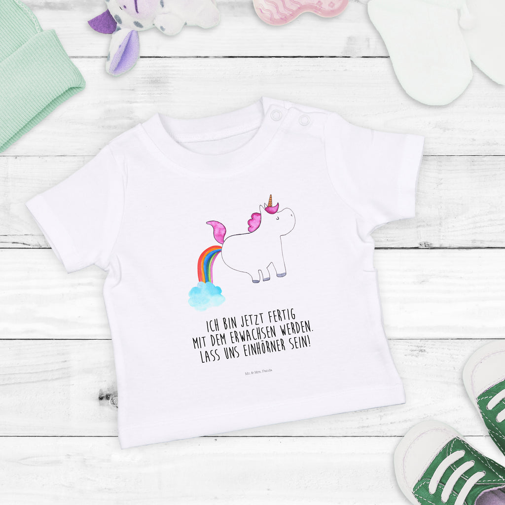 Baby T-Shirt Einhorn Pupsend Einhorn, Pups, Unicorn, Regenbogen, Glitzer, Einhornpower, Erwachsenwerden, Spaß, lustig, Freundin  Mädchen,Jungen,Unisex,Motiv,Baby T-Shirt,Kurzarm  Einhorn, Einhörner, Einhorn Deko, Pegasus, Unicorn