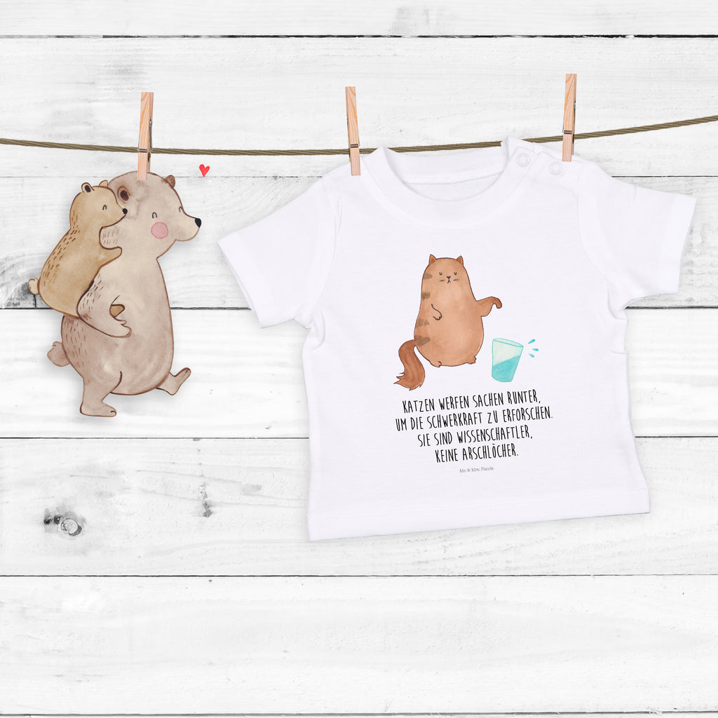 Baby T-Shirt Katze Wasserglas
