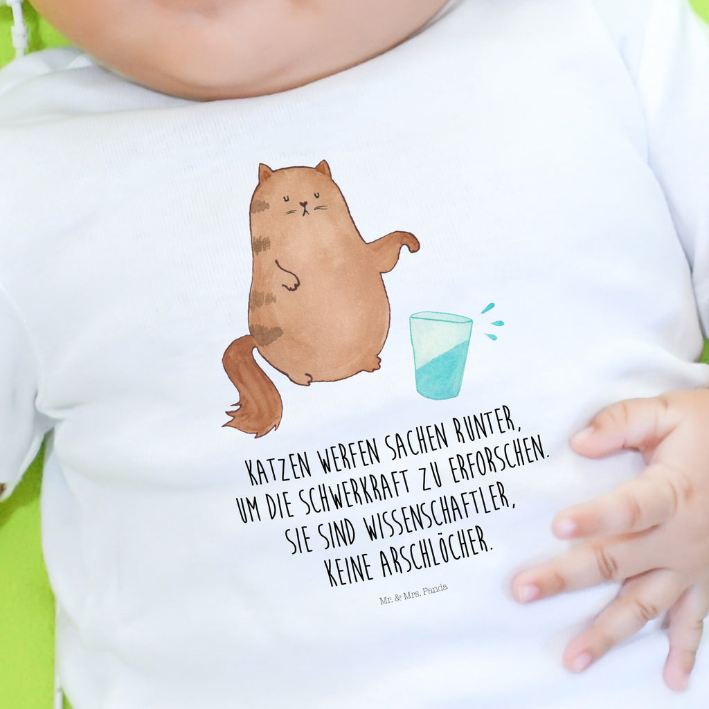 Baby T-Shirt Katze Wasserglas