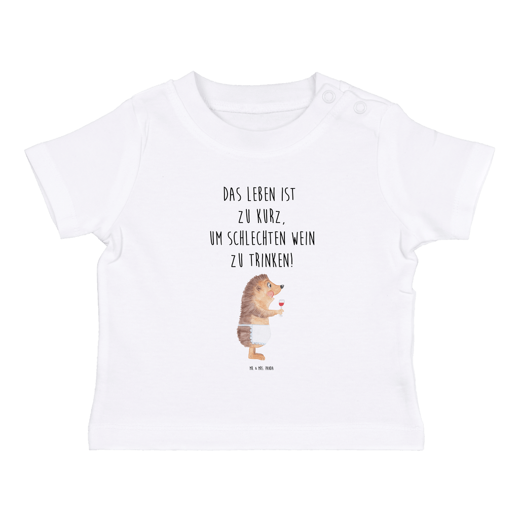 Baby T-Shirt Igel mit Wein Wein Spruch, Igel, Geschenk Weintrinker, Geschenk Weinliebhaber, Wein Deko, Weinglas, Rotwein, Weißwein, Wein trinken Mädchen,Jungen,Unisex,Motiv,Baby T-Shirt,Kurzarm  süße Tiermotive, gute Laune, lustige Sprüche, Tiere