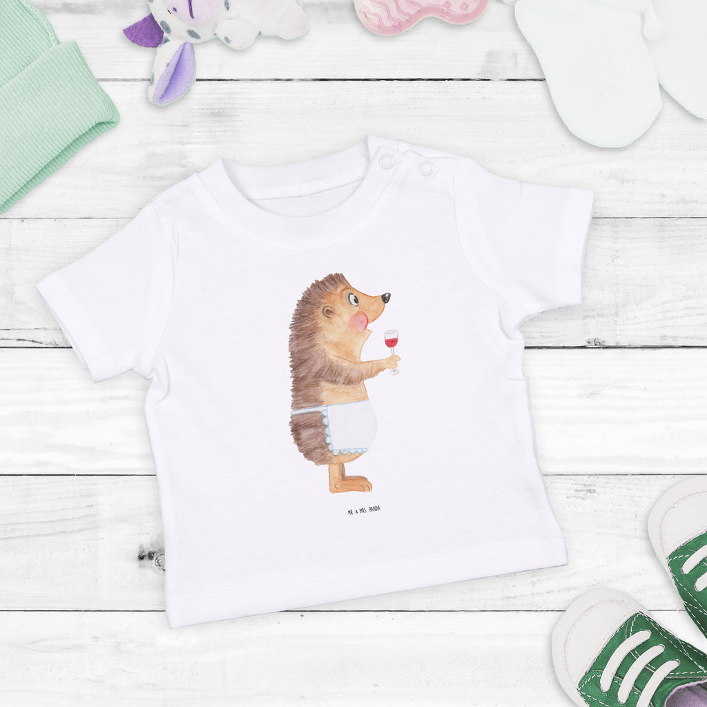 Baby T-Shirt Igel mit Wein Wein Spruch, Igel, Geschenk Weintrinker, Geschenk Weinliebhaber, Wein Deko, Weinglas, Rotwein, Weißwein, Wein trinken Mädchen,Jungen,Unisex,Motiv,Baby T-Shirt,Kurzarm  süße Tiermotive, gute Laune, lustige Sprüche, Tiere