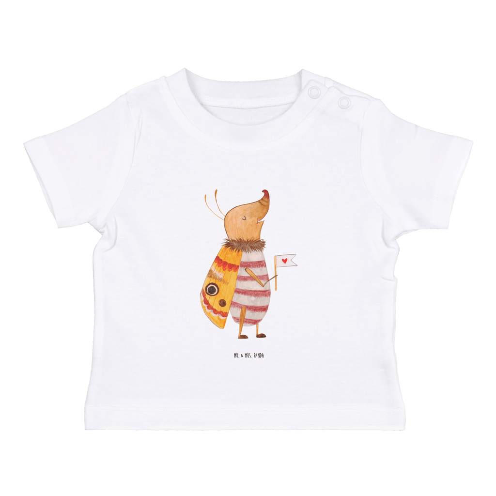 Baby T-Shirt Nachtfalter mit Fähnchen Nachtfalter, Käfer, Spruch lustig, Spruch witzig, süß, niedlich, Küche Deko, Was kostet die Welt Mädchen, Jungen, Unisex, Motiv ,Baby T-Shirt, Kurzarm, Shirt, Baby  süße Tiermotive, gute Laune, lustige Sprüche, Tiere