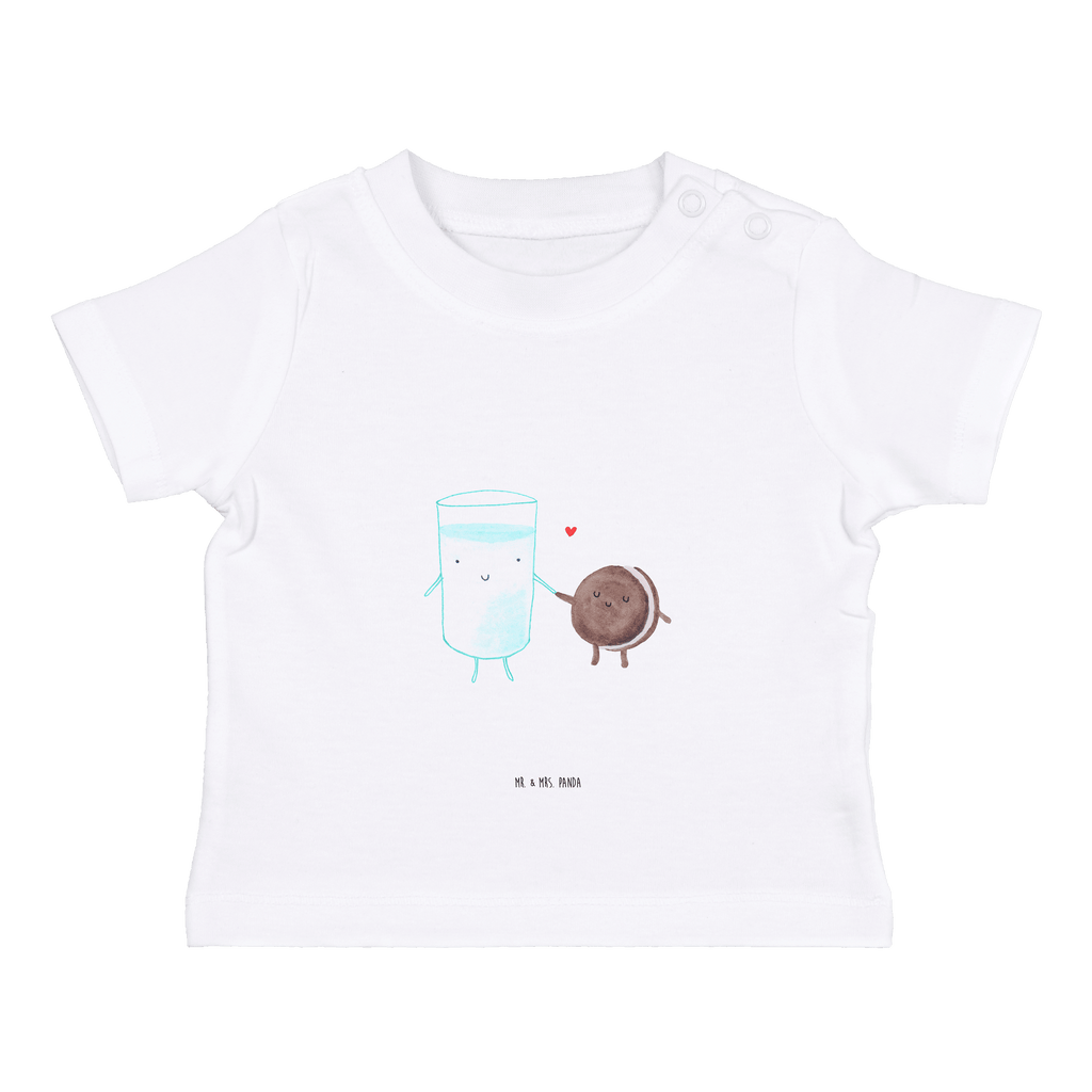 Baby T-Shirt Milch & Keks Milk, Cookie, Milch, Keks, Kekse, Kaffee, Einladung Frühstück, Motiv süß, romantisch, perfektes Paar,  Mädchen,Jungen,Unisex,Motiv,Baby T-Shirt,Kurzarm  süße Tiermotive, gute Laune, lustige Sprüche, Tiere