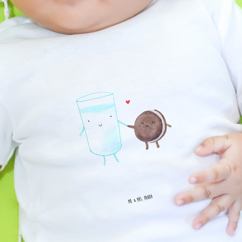 Baby T-Shirt Milch & Keks Milk, Cookie, Milch, Keks, Kekse, Kaffee, Einladung Frühstück, Motiv süß, romantisch, perfektes Paar,  Mädchen,Jungen,Unisex,Motiv,Baby T-Shirt,Kurzarm  süße Tiermotive, gute Laune, lustige Sprüche, Tiere