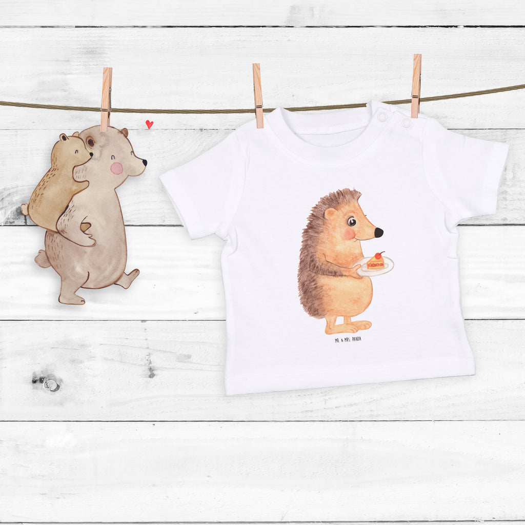 Baby T-Shirt Igel mit Kuchenstück Igel, Essen Spruch, Kuchen, Backen Geschenk, Kuchen backen, Einladung Party, Geburtstagskuchen, Torte  Mädchen,Jungen,Unisex,Motiv,Baby T-Shirt,Kurzarm  süße Tiermotive, gute Laune, lustige Sprüche, Tiere