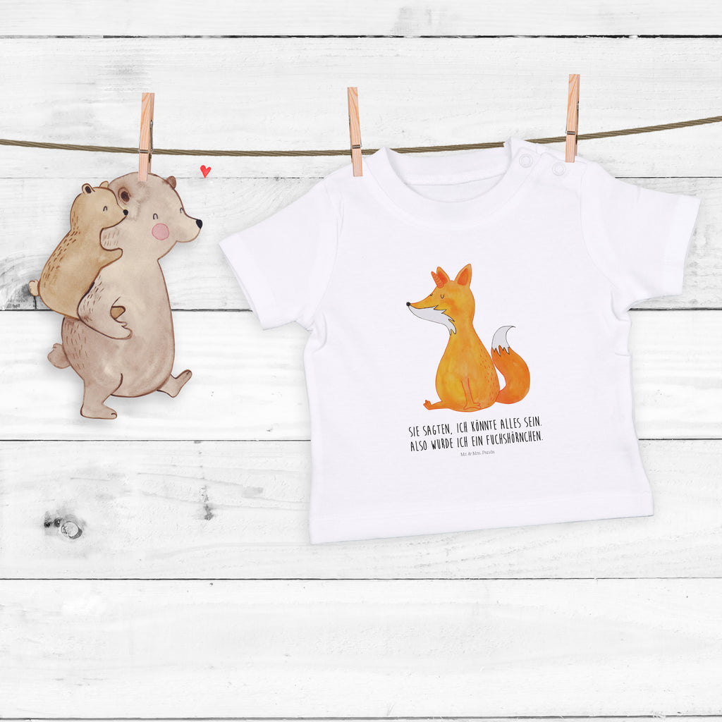 Baby T-Shirt Fuchshörnchen Fuchs, Einhorn, Einhörner, Unicorns, Fuchshörnchen, Fuchshorn, Foxycorn, Füchse Mädchen,Jungen,Unisex,Motiv,Baby T-Shirt,Kurzarm  Einhorn, Einhörner, Einhorn Deko, Pegasus, Unicorn