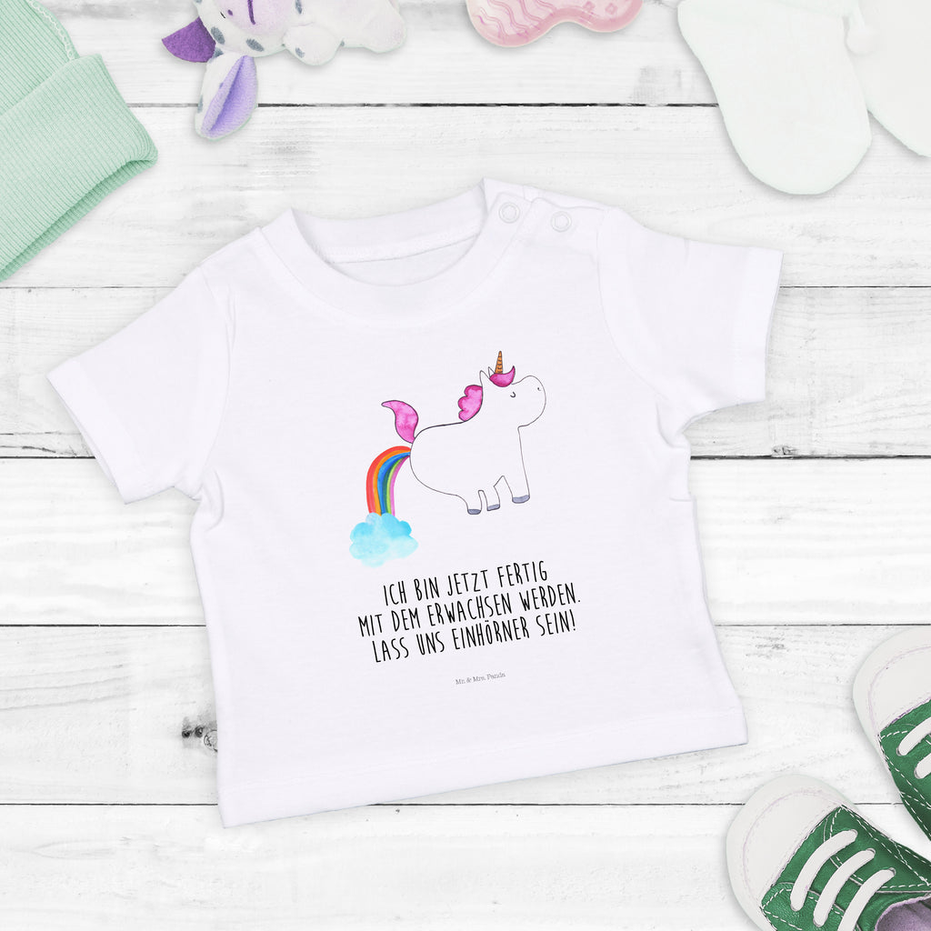 Baby T-Shirt Einhorn Pupsend Einhorn, Pups, Unicorn, Regenbogen, Glitzer, Einhornpower, Erwachsenwerden, Spaß, lustig, Freundin  Mädchen,Jungen,Unisex,Motiv,Baby T-Shirt,Kurzarm  Einhorn, Einhörner, Einhorn Deko, Pegasus, Unicorn