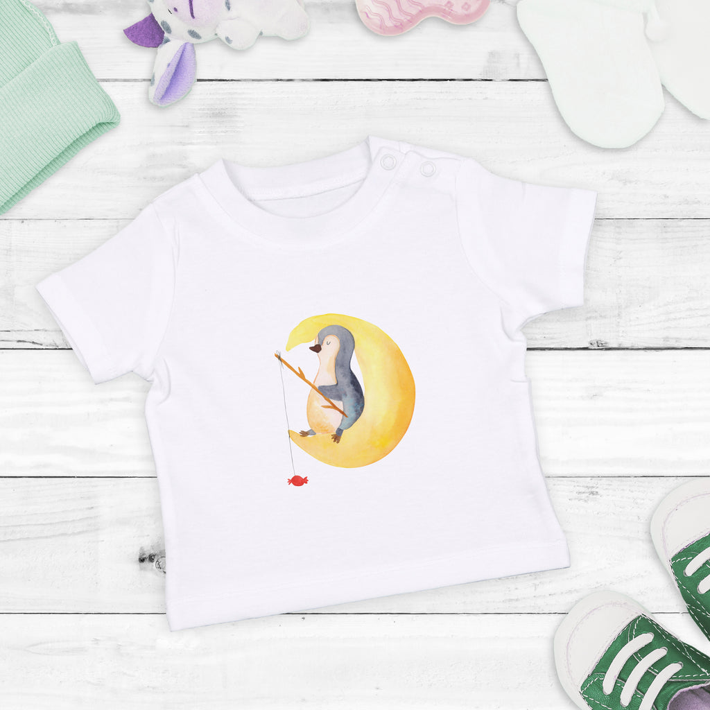 Baby T-Shirt Pinguin Mond Pinguin, Pinguine, Spruch, schlafen, Nachtruhe, Einschlafen, Schlafzimmer, Schlafstörungen, Gästezimmer,	 Mädchen, Jungen, Unisex, Motiv ,Baby T-Shirt, Kurzarm, Shirt, Baby  Pinguin