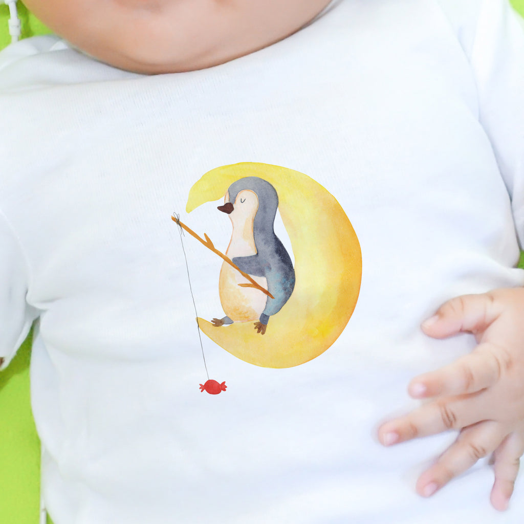 Baby T-Shirt Pinguin Mond Pinguin, Pinguine, Spruch, schlafen, Nachtruhe, Einschlafen, Schlafzimmer, Schlafstörungen, Gästezimmer,	 Mädchen, Jungen, Unisex, Motiv ,Baby T-Shirt, Kurzarm, Shirt, Baby  Pinguin