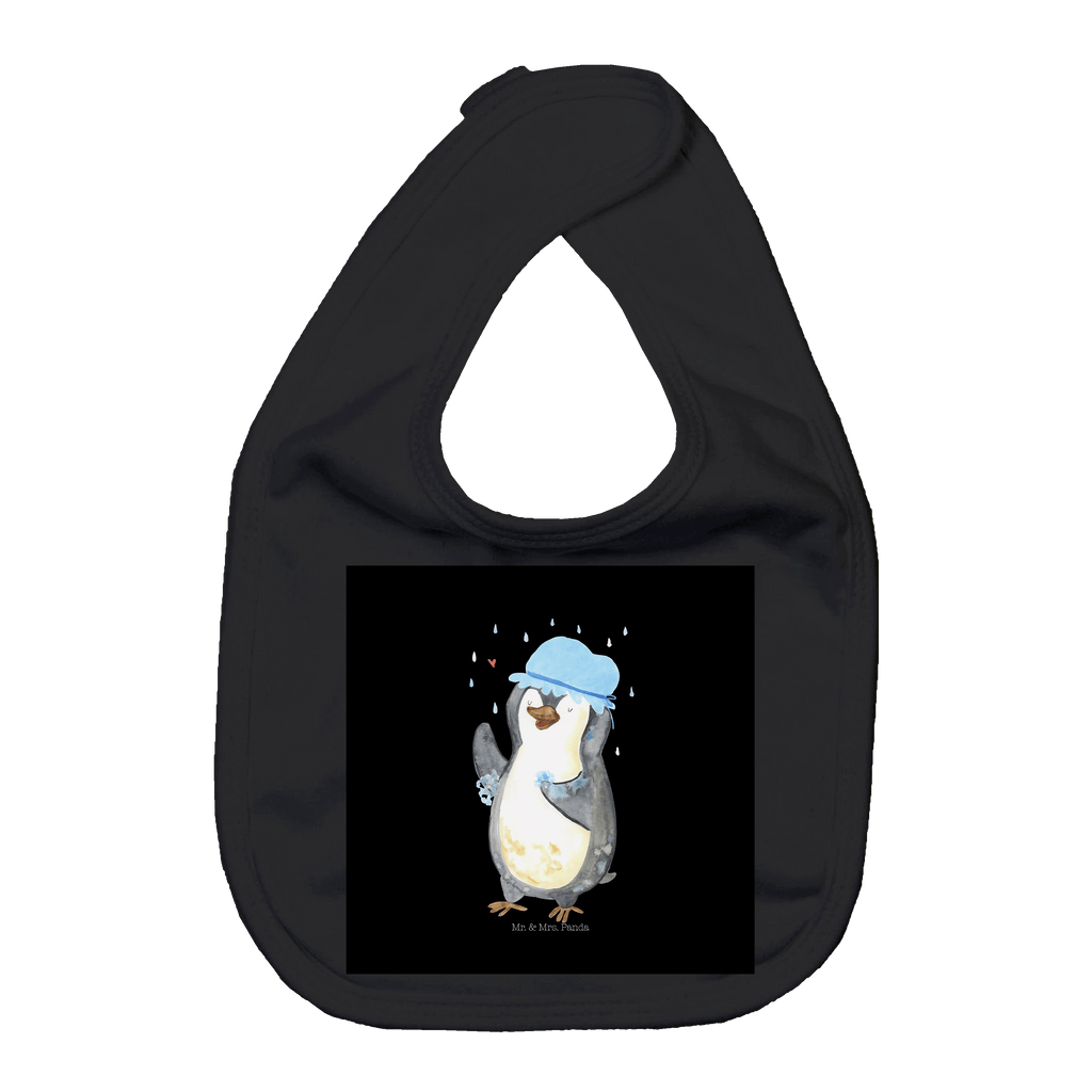 Organic Babylätzchen Pinguin duscht Baby, Lätzchen, Spucktuch, Sabberlätzchen, Klettlätzchen, Babygeschenk, Baby Lätzchen, Geschenk für Geburt, Geschenk zur Geburt, Baby Spucktuch, Babyausstattung, Geschenkidee für Babyparty, Pinguin, Pinguine, Dusche, duschen, Lebensmotto, Motivation, Neustart, Neuanfang, glücklich sein