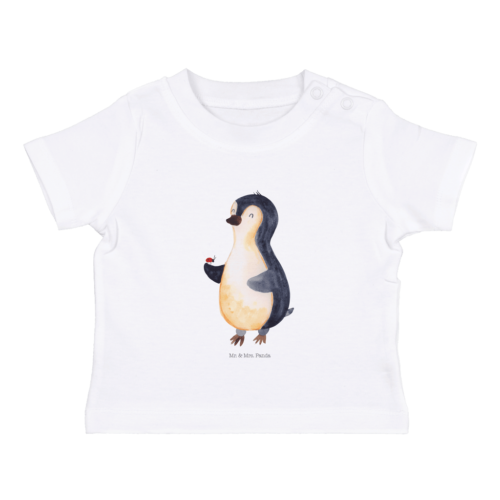 Baby T-Shirt Pinguin Marienkäfer Pinguin, Pinguine, Marienkäfer, Liebe, Wunder, Glück, Freude, Lebensfreude Mädchen, Jungen, Unisex, Motiv ,Baby T-Shirt, Kurzarm, Shirt, Baby  Pinguin