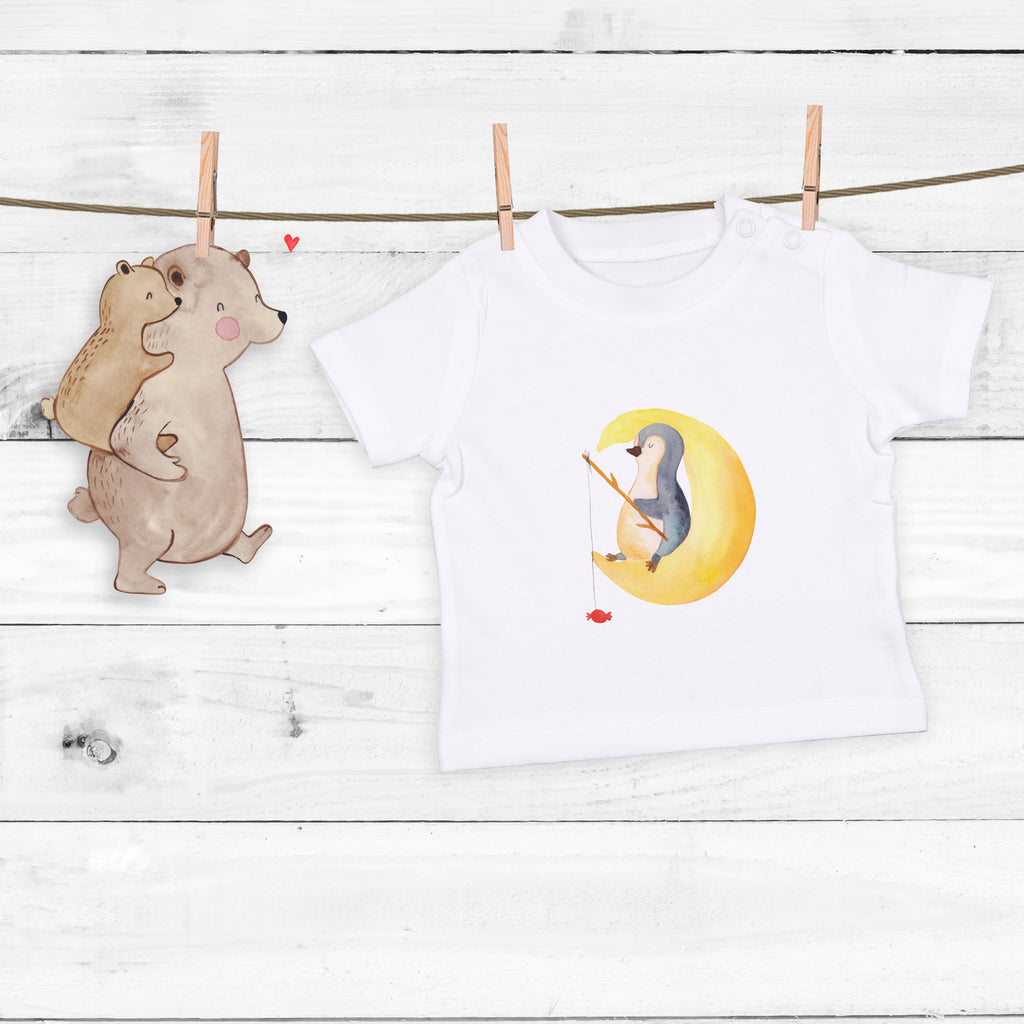 Baby T-Shirt Pinguin Mond Pinguin, Pinguine, Spruch, schlafen, Nachtruhe, Einschlafen, Schlafzimmer, Schlafstörungen, Gästezimmer,	 Mädchen, Jungen, Unisex, Motiv ,Baby T-Shirt, Kurzarm, Shirt, Baby  Pinguin