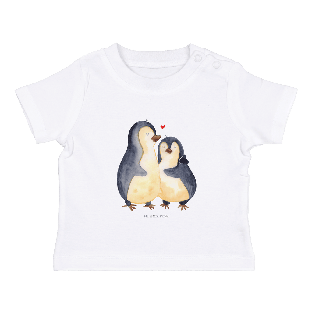 Baby T-Shirt Pinguin umarmend Pinguin, Liebe, Liebespaar, Liebesbeweis, Liebesgeschenk, Verlobung, Jahrestag, Hochzeitstag, Hochzeit, Hochzeitsgeschenk Mädchen,Jungen,Unisex,Motiv,Baby T-Shirt,Kurzarm  Pinguin
