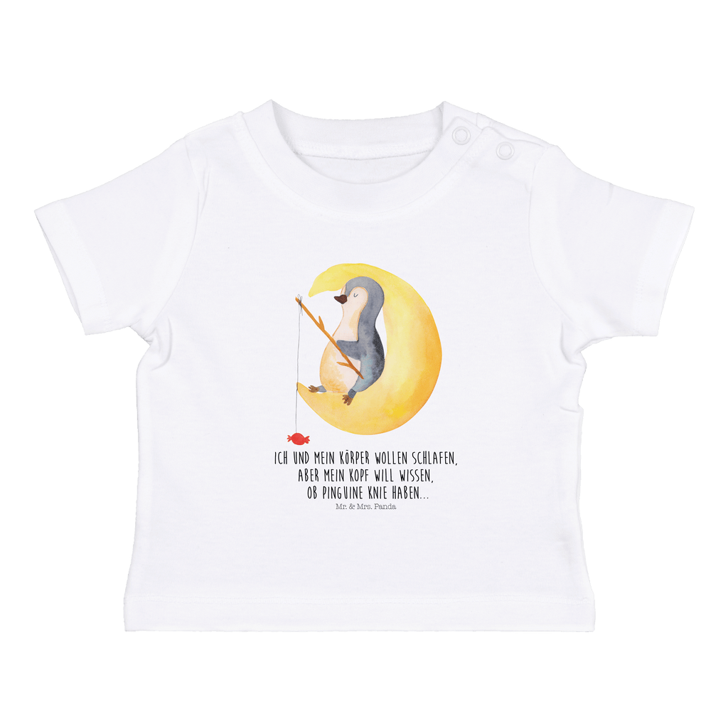 Baby T-Shirt Pinguin Mond Pinguin, Pinguine, Spruch, schlafen, Nachtruhe, Einschlafen, Schlafzimmer, Schlafstörungen, Gästezimmer,	 Mädchen, Jungen, Unisex, Motiv ,Baby T-Shirt, Kurzarm, Shirt, Baby  Pinguin