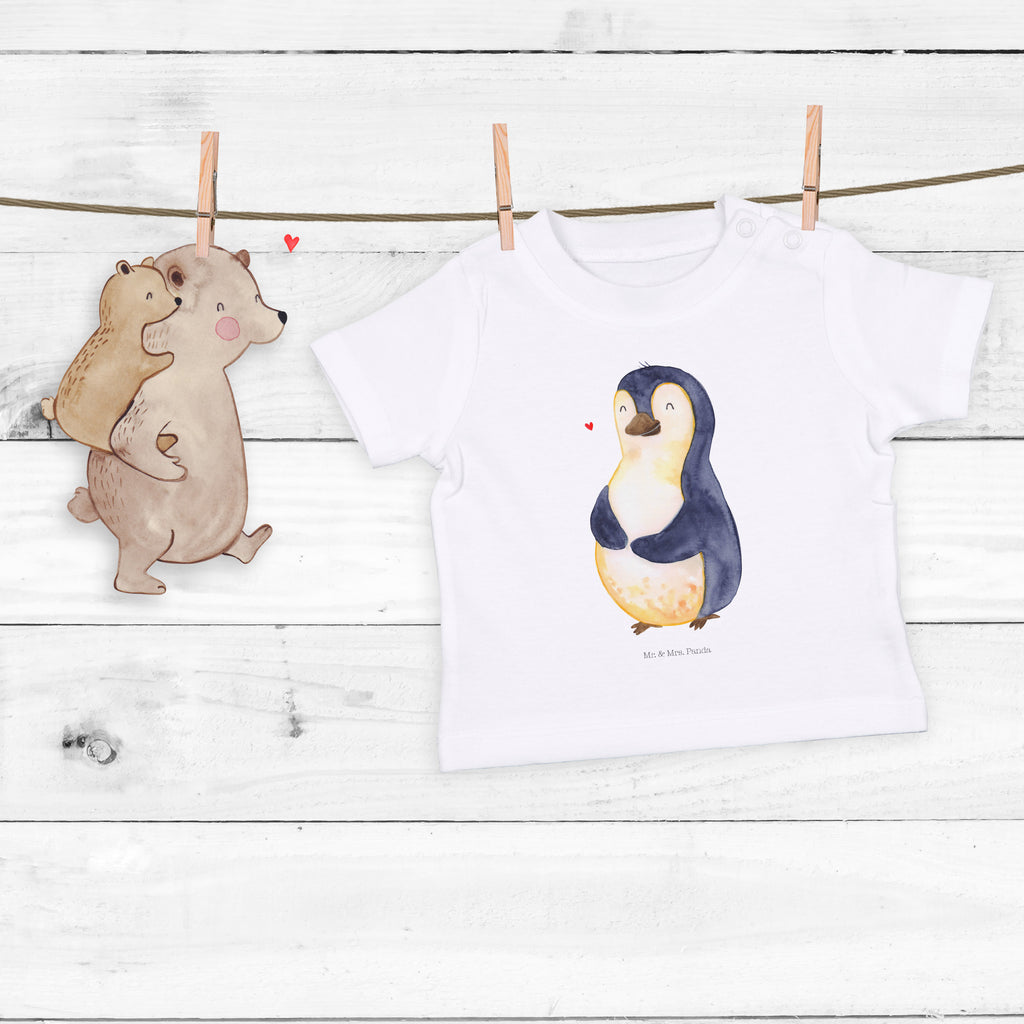 Baby T-Shirt Pinguin Diät Pinguin, Pinguine, Diät, Abnehmen, Abspecken, Gewicht, Motivation, Selbstliebe, Körperliebe, Selbstrespekt Mädchen, Jungen, Unisex, Motiv ,Baby T-Shirt, Kurzarm, Shirt, Baby  Pinguin