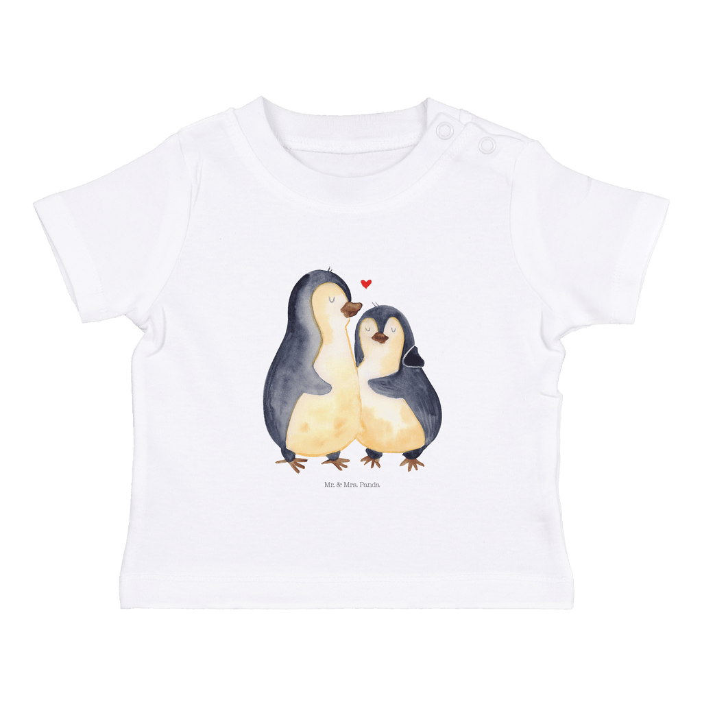 Baby T-Shirt Pinguin umarmend Pinguin, Liebe, Liebespaar, Liebesbeweis, Liebesgeschenk, Verlobung, Jahrestag, Hochzeitstag, Hochzeit, Hochzeitsgeschenk Mädchen,Jungen,Unisex,Motiv,Baby T-Shirt,Kurzarm  Pinguin