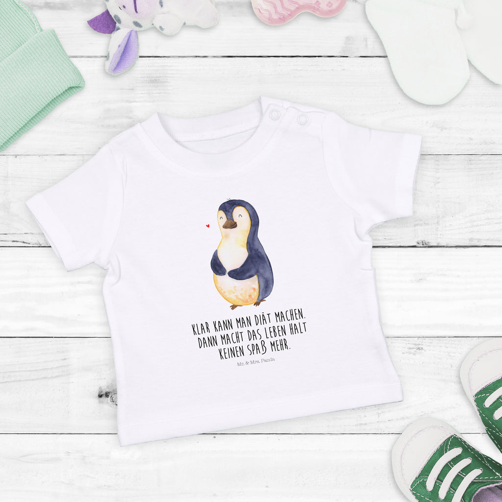 Baby T-Shirt Pinguin Diät Pinguin, Pinguine, Diät, Abnehmen, Abspecken, Gewicht, Motivation, Selbstliebe, Körperliebe, Selbstrespekt Mädchen, Jungen, Unisex, Motiv ,Baby T-Shirt, Kurzarm, Shirt, Baby  Pinguin