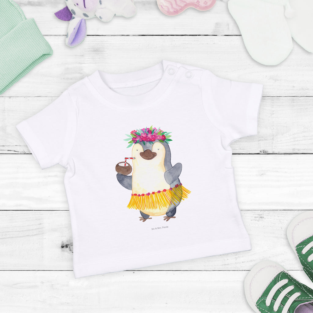 Baby T-Shirt Pinguin Kokosnuss Pinguin, Aloha, Hawaii, Urlaub, Kokosnuss, Pinguine,  Mädchen,Jungen,Unisex,Motiv,Baby T-Shirt,Kurzarm  Pinguin