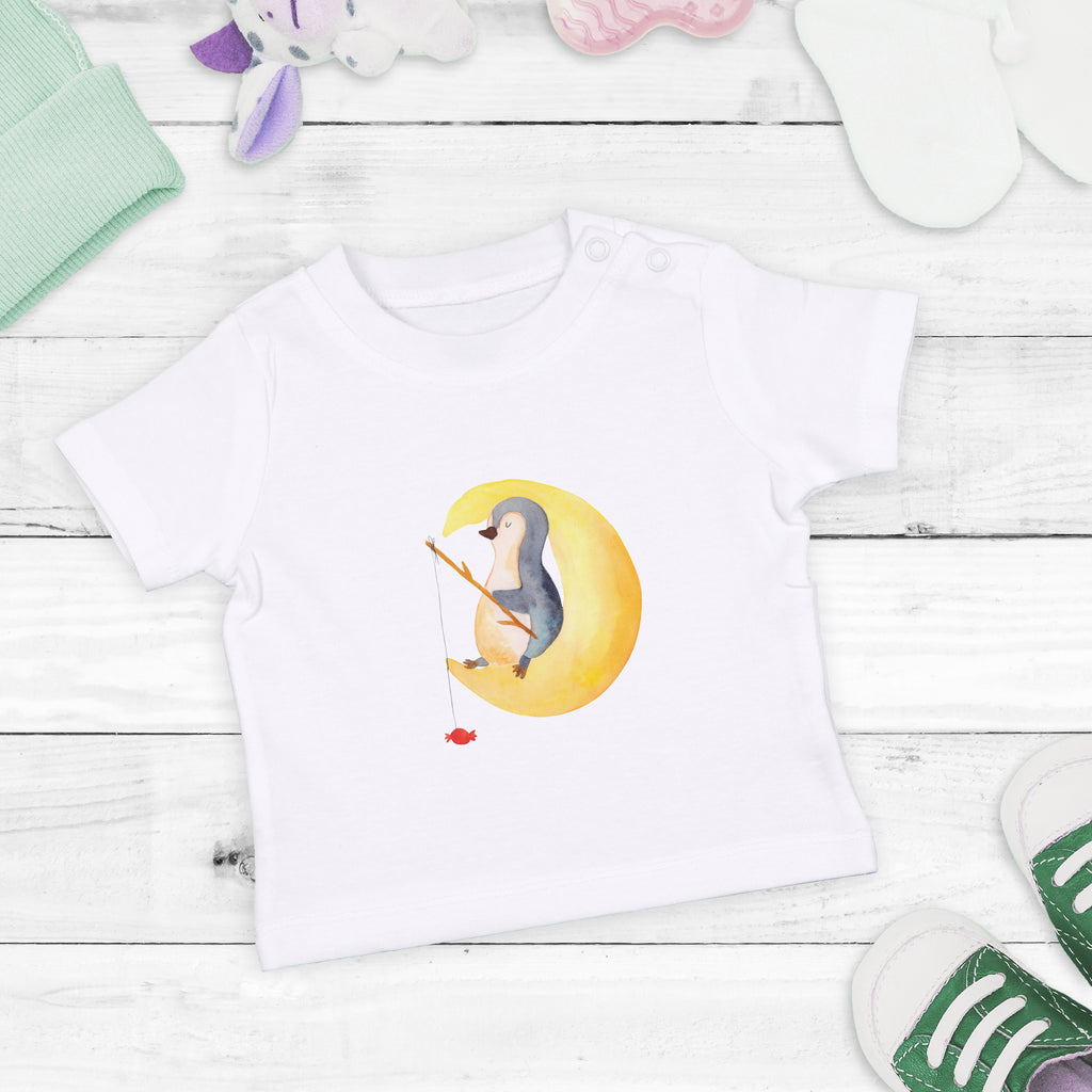 Baby T-Shirt Pinguin Mond Pinguin, Pinguine, Spruch, schlafen, Nachtruhe, Einschlafen, Schlafzimmer, Schlafstörungen, Gästezimmer,	 Mädchen, Jungen, Unisex, Motiv ,Baby T-Shirt, Kurzarm, Shirt, Baby  Pinguin