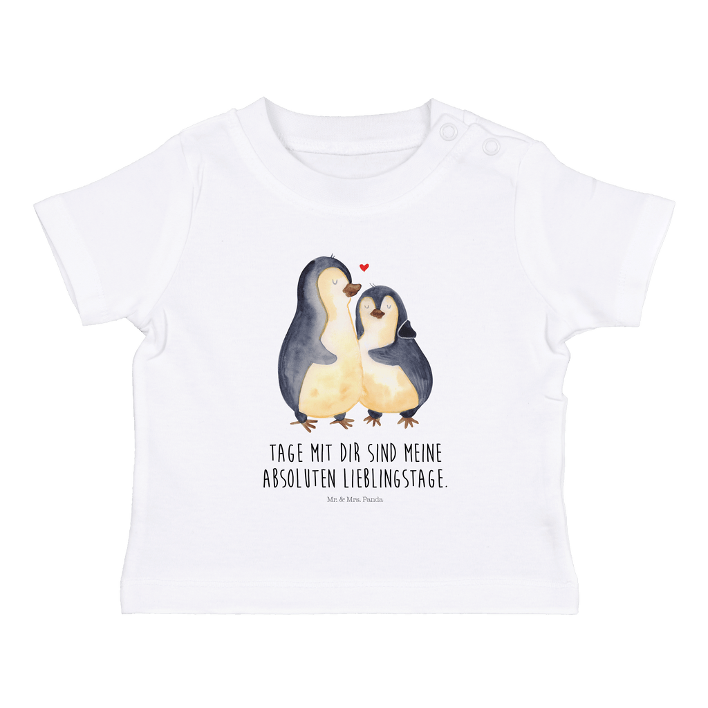 Baby T-Shirt Pinguin umarmend Pinguin, Liebe, Liebespaar, Liebesbeweis, Liebesgeschenk, Verlobung, Jahrestag, Hochzeitstag, Hochzeit, Hochzeitsgeschenk Mädchen,Jungen,Unisex,Motiv,Baby T-Shirt,Kurzarm  Pinguin