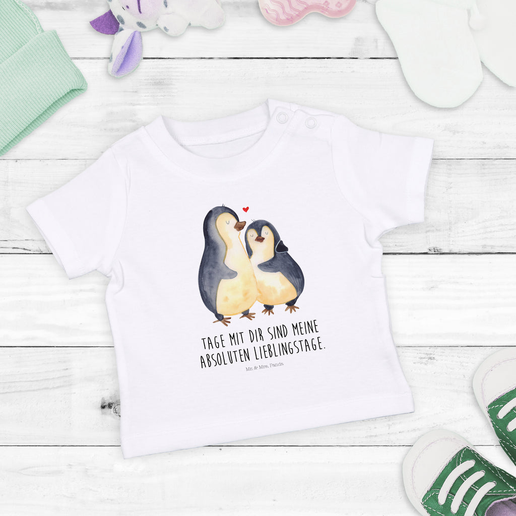 Baby T-Shirt Pinguin umarmend Pinguin, Liebe, Liebespaar, Liebesbeweis, Liebesgeschenk, Verlobung, Jahrestag, Hochzeitstag, Hochzeit, Hochzeitsgeschenk Mädchen,Jungen,Unisex,Motiv,Baby T-Shirt,Kurzarm  Pinguin
