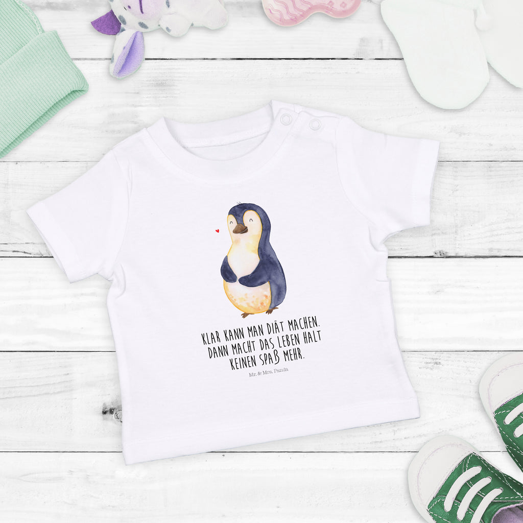 Baby T-Shirt Pinguin Diät Pinguin, Pinguine, Diät, Abnehmen, Abspecken, Gewicht, Motivation, Selbstliebe, Körperliebe, Selbstrespekt Mädchen, Jungen, Unisex, Motiv ,Baby T-Shirt, Kurzarm, Shirt, Baby  Pinguin
