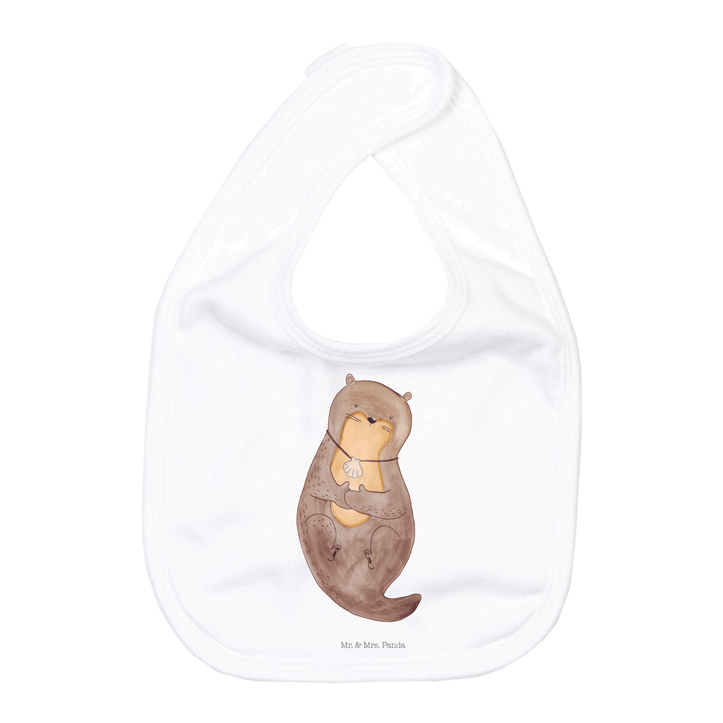 Organic Babylätzchen Otter mit Muschelmedaillon Otter, Otterliebe, Seeotter, grübeln, träumen, Motivation, Tagträumen, Büro	 Baby, Lätzchen, Spucktuch, Sabberlätzchen, Klettlätzchen, Babygeschenk, Baby Lätzchen, Geschenk für Geburt, Geschenk zur Geburt, Baby Spucktuch, Babyausstattung, Geschenkidee für Babyparty  Otter,  Fischotter,  Seeotter