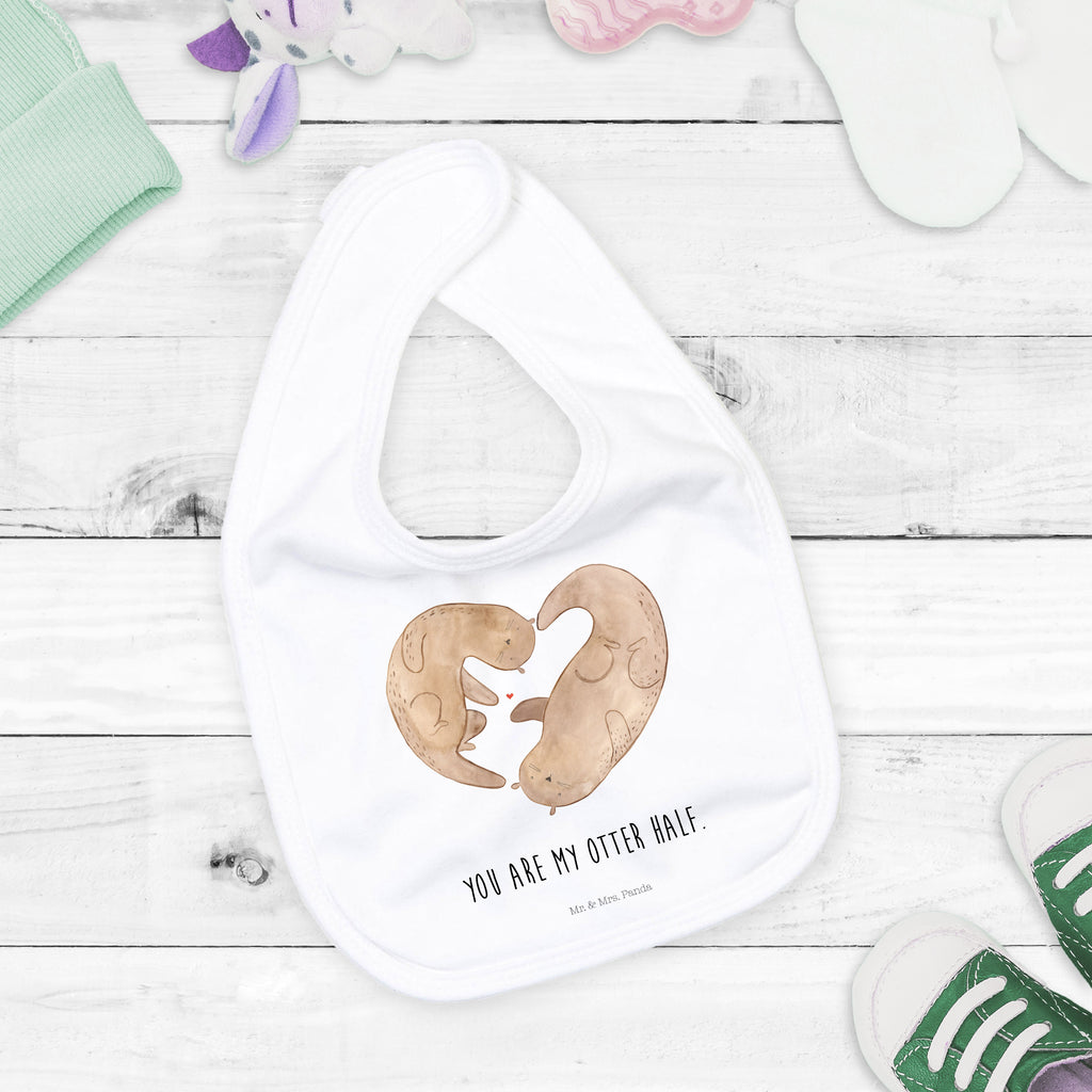 Organic Babylätzchen Otter Herz Baby, Lätzchen, Spucktuch, Sabberlätzchen, Klettlätzchen, Babygeschenk, Baby Lätzchen, Geschenk für Geburt, Geschenk zur Geburt, Baby Spucktuch, Babyausstattung, Geschenkidee für Babyparty, Otter, Fischotter, Seeotter, Liebe, Herz, Liebesbeweis, Liebesgeschenk, Bessere Hälfte, Love you, Jahrestag, Hochzeitstag, Verlobung, gemeinsames Leben