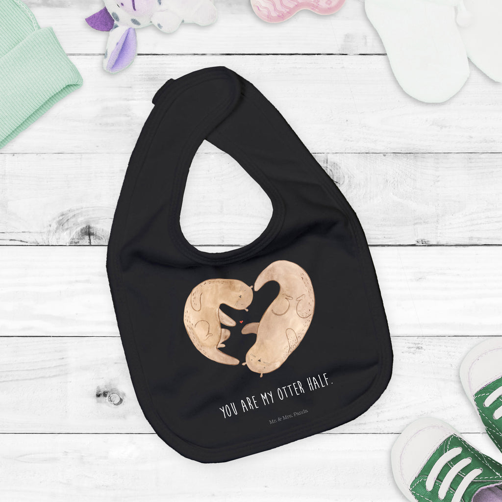 Organic Babylätzchen Otter Herz Baby, Lätzchen, Spucktuch, Sabberlätzchen, Klettlätzchen, Babygeschenk, Baby Lätzchen, Geschenk für Geburt, Geschenk zur Geburt, Baby Spucktuch, Babyausstattung, Geschenkidee für Babyparty, Otter, Fischotter, Seeotter, Liebe, Herz, Liebesbeweis, Liebesgeschenk, Bessere Hälfte, Love you, Jahrestag, Hochzeitstag, Verlobung, gemeinsames Leben