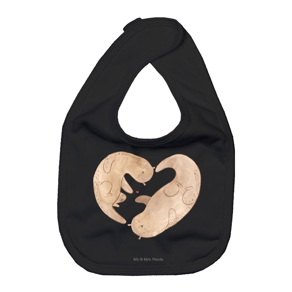 Organic Babylätzchen Otter Herz Baby, Lätzchen, Spucktuch, Sabberlätzchen, Klettlätzchen, Babygeschenk, Baby Lätzchen, Geschenk für Geburt, Geschenk zur Geburt, Baby Spucktuch, Babyausstattung, Geschenkidee für Babyparty, Otter, Fischotter, Seeotter, Liebe, Herz, Liebesbeweis, Liebesgeschenk, Bessere Hälfte, Love you, Jahrestag, Hochzeitstag, Verlobung, gemeinsames Leben