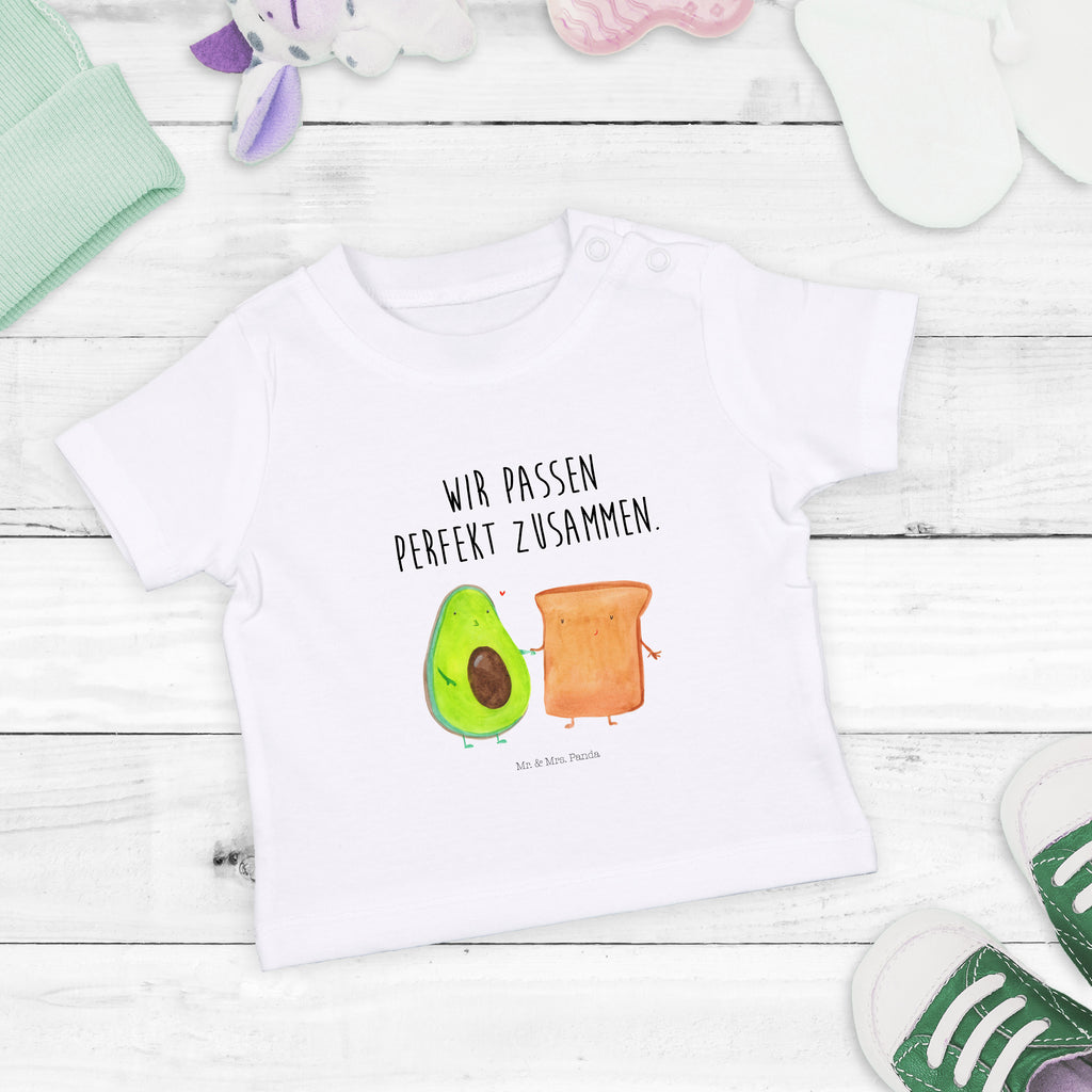 Baby T-Shirt Avocado + Toast Avocado, Toast, Toastbrot, Liebespaar, Pärchen, Freund, Freundin, Verlobt, Verlobungsparty, Hochzeit, Hochzeitsgeschenk, Jahrestag, Jahrestagsgeschenk, Mädchen,Jungen,Unisex,Motiv,Baby T-Shirt,Kurzarm  Avocado, Veggie, Vegan, Gesund