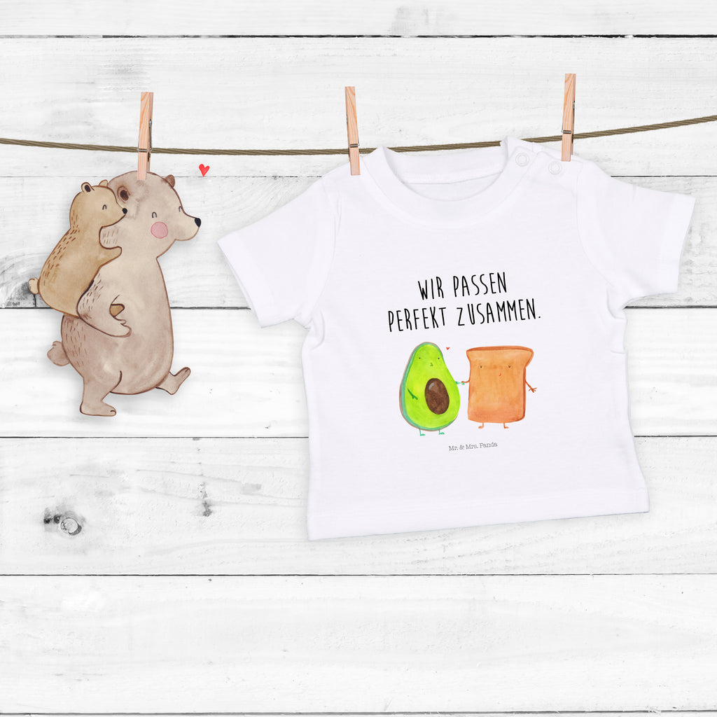 Baby T-Shirt Avocado + Toast Avocado, Toast, Toastbrot, Liebespaar, Pärchen, Freund, Freundin, Verlobt, Verlobungsparty, Hochzeit, Hochzeitsgeschenk, Jahrestag, Jahrestagsgeschenk, Mädchen,Jungen,Unisex,Motiv,Baby T-Shirt,Kurzarm  Avocado, Veggie, Vegan, Gesund