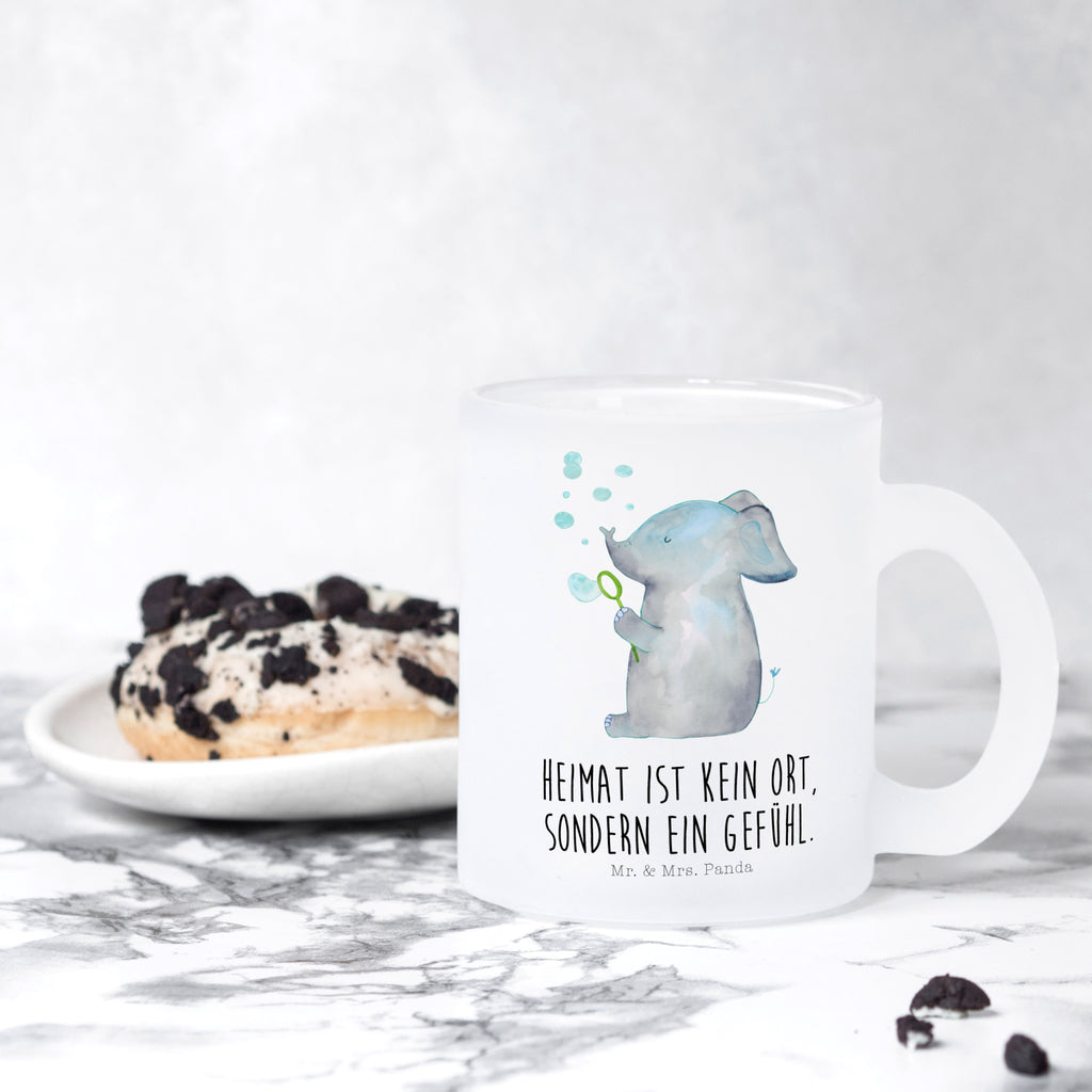 Teetasse Elefant Seifenblasen Teetasse, Teeglas, Teebecher, Tasse mit Henkel, Tasse, Glas Teetasse, Teetasse aus Glas, Tiermotive, Gute Laune, lustige Sprüche, Tiere, Elefant, Elefanten, Dickhäter, Rüsseltier, Seifenblasen, Liebe, Heimat, Gefühl. Daheim, Liebesbeweis, Liebesspruch