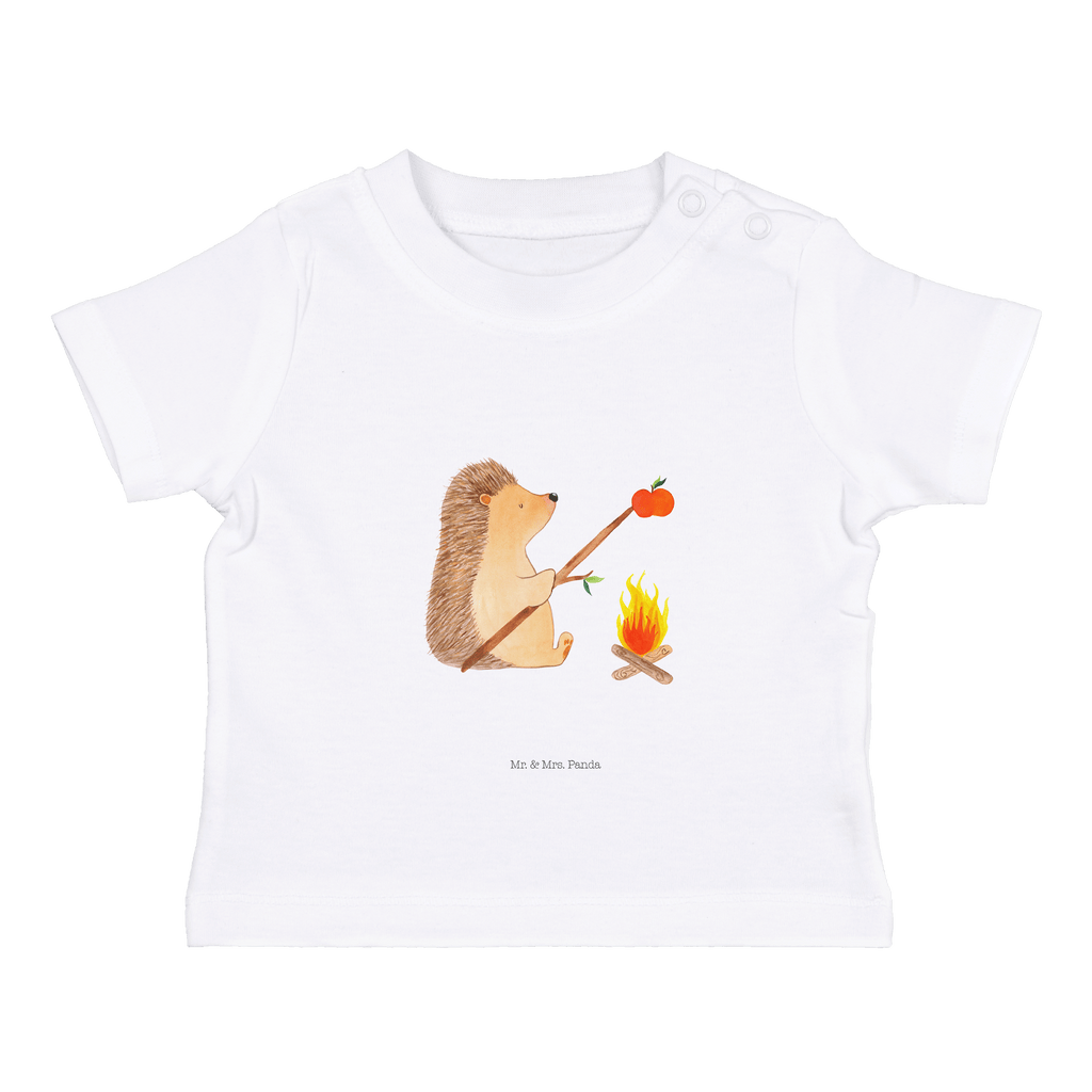 Baby T-Shirt Igel grillt Igel, Grillen, Ziele, Motivation, arbeitslos, Sinn des Lebens, Spruch Mädchen,Jungen,Unisex,Motiv,Baby T-Shirt,Kurzarm  süße Tiermotive, gute Laune, lustige Sprüche, Tiere